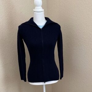 Vince Navy Zip up Sweater Size XXS